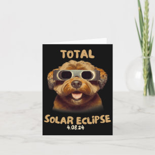 Carte Eclipse Chien Portant Des Éclipses Solaires