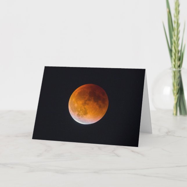 Carte Éclipse lunaire de Blue Moon | État de Washington (Devant)