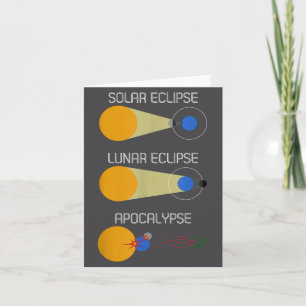 Carte Éclipse ou Acalypse_ Science drôle de l'éclipse so