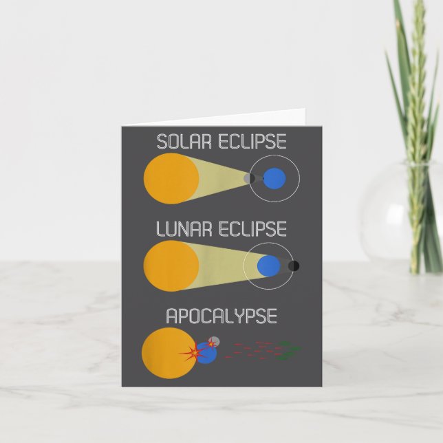 Carte Éclipse ou Acalypse_ Science drôle de l'éclipse so (Devant)