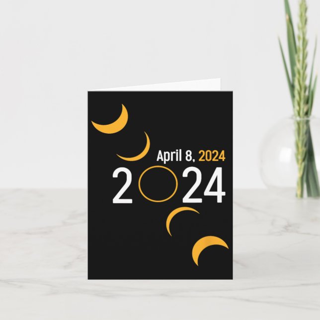 Carte Éclipse solaire 2024 (Devant)