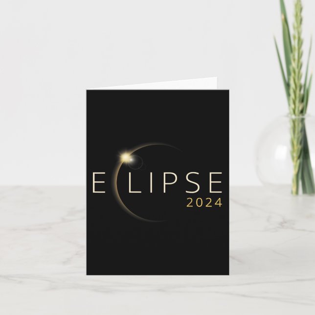 Carte Éclipse solaire 2024 Éclipse solaire totale 4.08.2 (Devant)