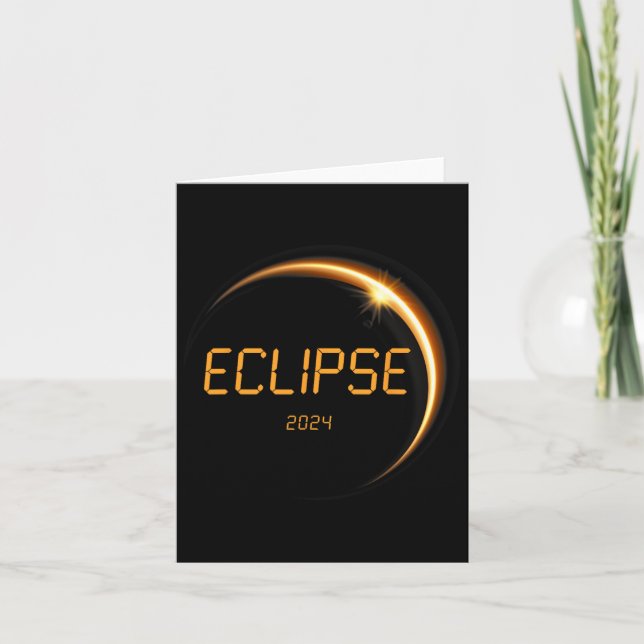 Carte Éclipse solaire 2024 Éclipse solaire totale 4.08.2 (Devant)