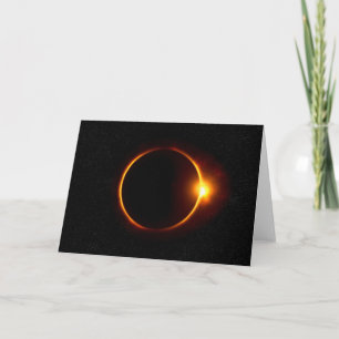 Carte Éclipse solaire Sun foncé et lune
