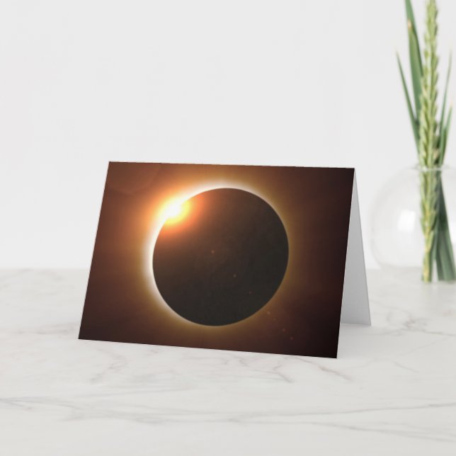 Carte Éclipse solaire totale (Devant)