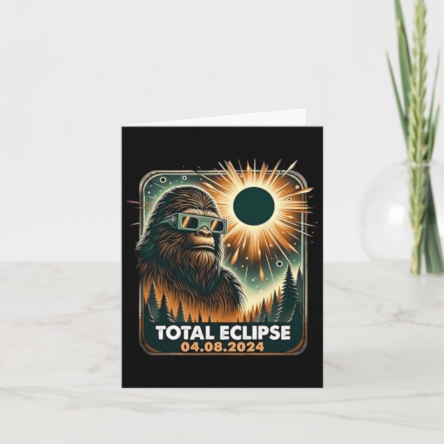 Carte Éclipse solaire totale (Devant)
