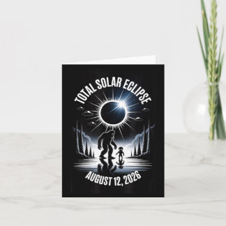 Carte Éclipse solaire totale 12 août 2026 Bigfoot Alien
