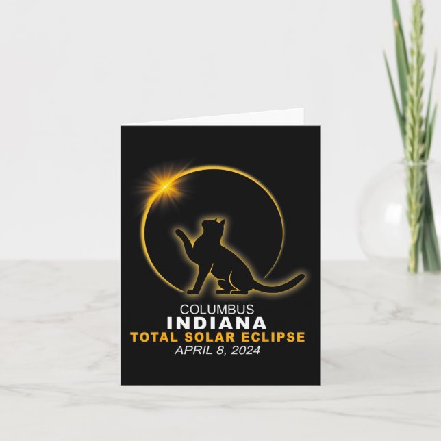 Carte Éclipse solaire totale 2024 (Devant)