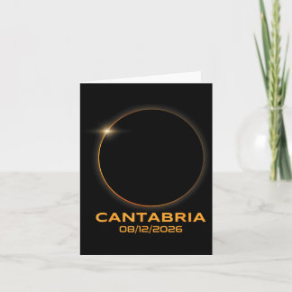 Carte Éclipse solaire totale 2026 Cantabria Espagne Tota