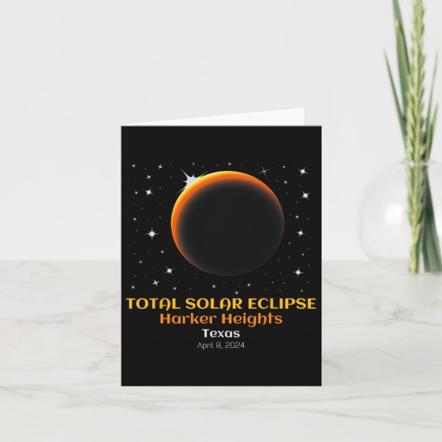 Carte Éclipse solaire totale 86 avril (Devant)