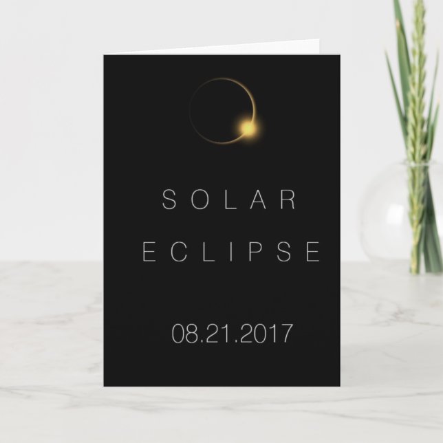 Carte Éclipse solaire totale américaine 2017 (Devant)