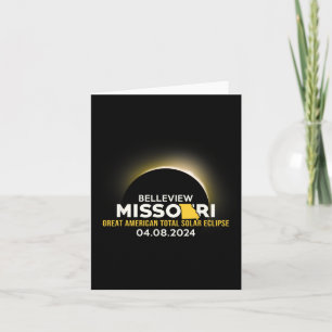 Carte Éclipse solaire totale Missouri Mo 2024 