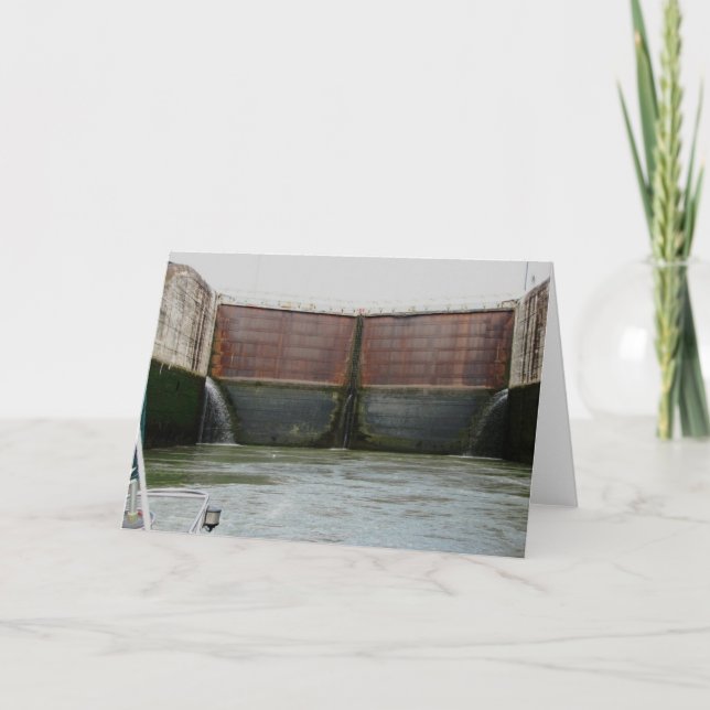 Carte Écluses de Miraflores, canal de Panama (Devant)