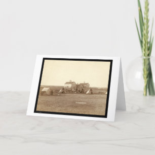 Carte École et écart-type indien 1891 d'Oglala de Ridge