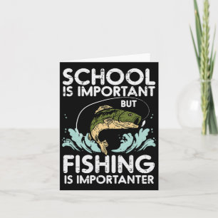 Carte École Importante Pêche Importateur Funny Garçons G
