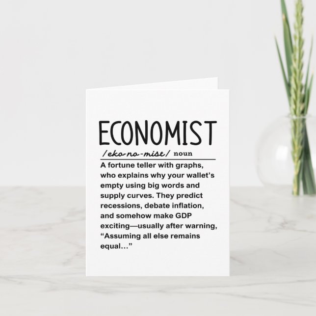 Carte Économiste (Devant)