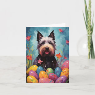 Carte Ecosse Terrier Joyeux Pâques
