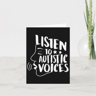 Carte Ecouter Autistic Voices Autism Mom Autism Award