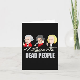 Carte Écouter des personnes mortes musique clicale Mozar