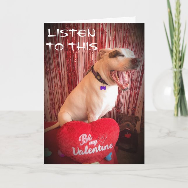 CARTE **ÉCOUTEZ CECI** CÉLÉBRONS LA SAINT-VALENTIN (Devant)
