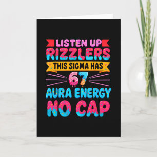 Carte Écoutez les Rizzlers Ce Sigma a 67 Énergie Aura N