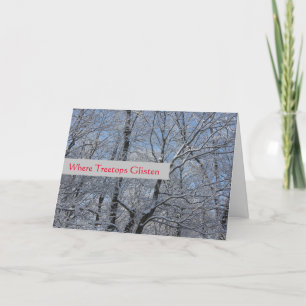 Carte Écouture des arbres - Vacances - Vide à l'intérieu