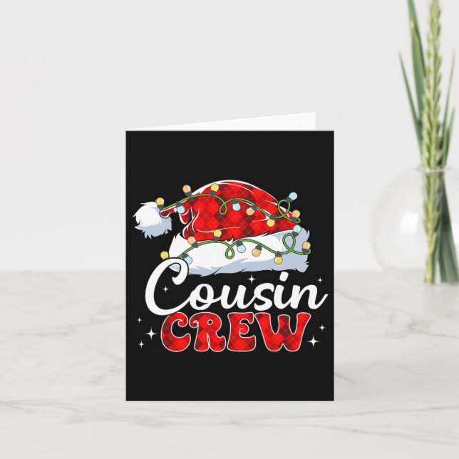 Carte Écran Cousin Santa Chapeau Joyeux Noël (Devant)