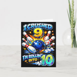 Carte Écrasé 9 en route pour 10 Bowling 10e anniversaire