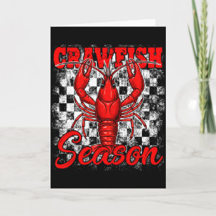 Carte écrevisses à carapace à carreaux saison écrevisses