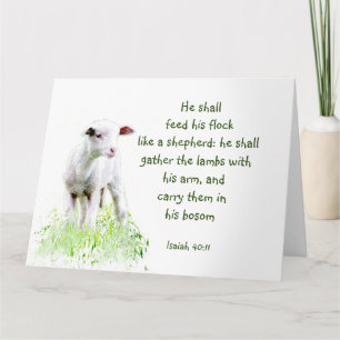 Carte Écriture chrétienne de Noël Inspiration Verse