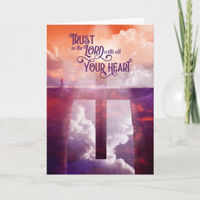 Carte Ecriture d'encouragement religieux des proverbes (Devant)