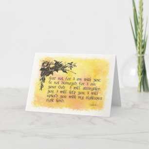 Carte Écriture Encouragement Ésaïe 41:10