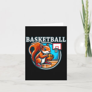 Carte Écureuil de baseball jouant au baseball