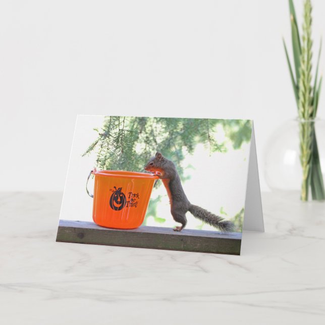 Carte Écureuil d'Halloween (Devant)