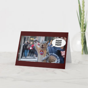 Carte Écureuil Peanut Noël conservateur drôle