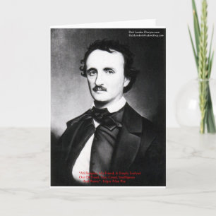 Carte Edgar Allan Poe "La religion est" Citation de sage