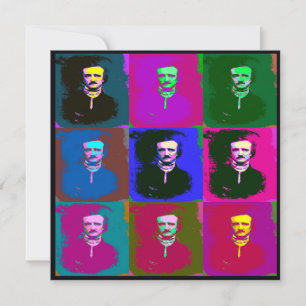 Carte Edgar Allan Poe Pop Art