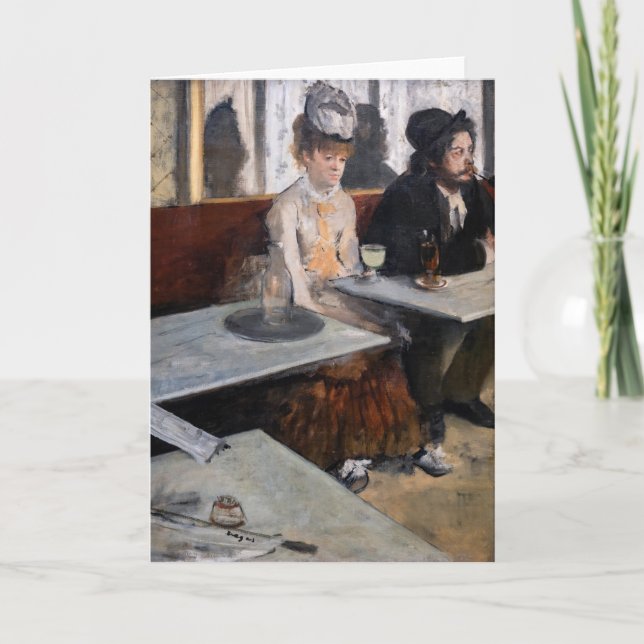 Carte Edgar Degas - Dans un café / L'Absinthe (Devant)