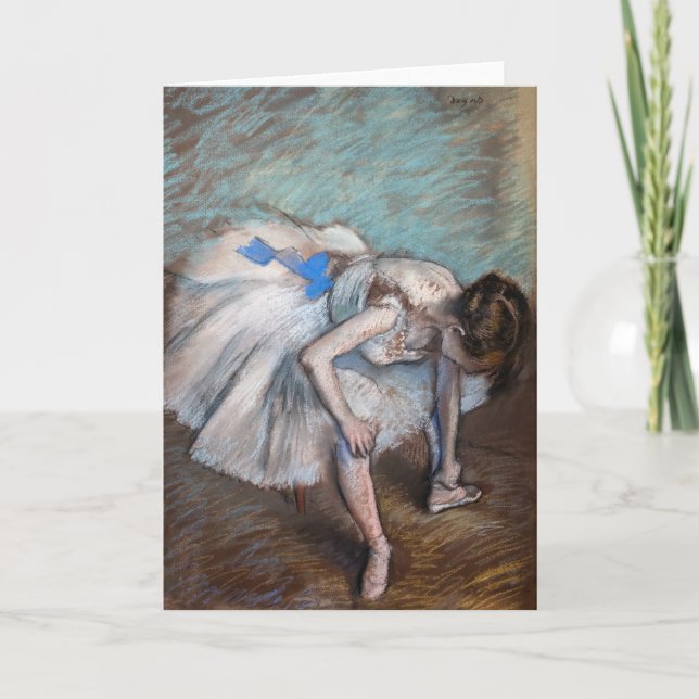 Carte Edgar Degas - Danseuse assise (Devant)