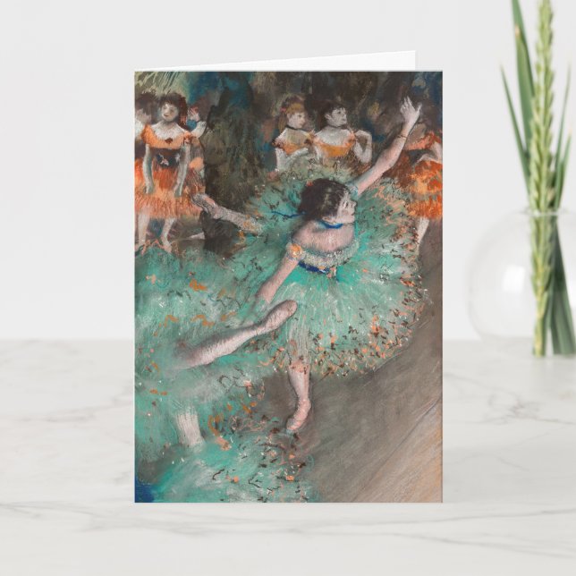 Carte Edgar Degas - Danseuse basculant / Danseuse verte (Devant)