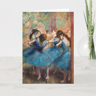 Carte Edgar Degas - Danseuses en bleu