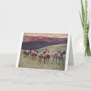 Carte Edgar Degas - Entraînement des chevaux de course 1