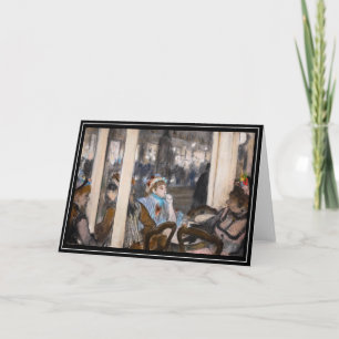 Carte Edgar Degas - Femmes sur une terrasse de café en s