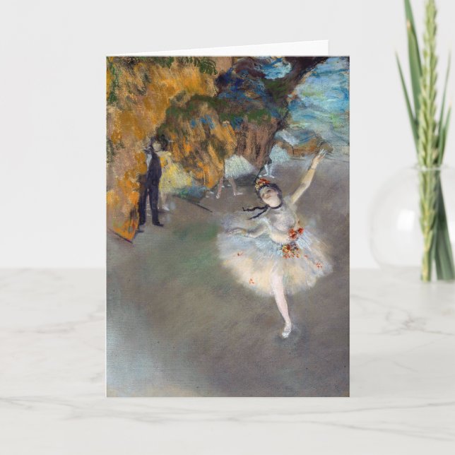 Carte Edgar Degas - L'Étoile / Danseuse sur la scène (Devant)