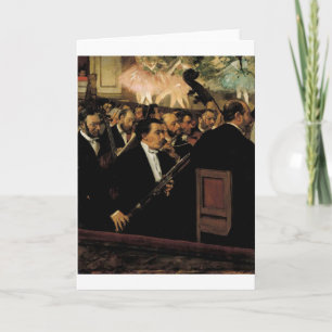 Carte Edgar Degas - Orcchestra of Opera 1870 Clarinet