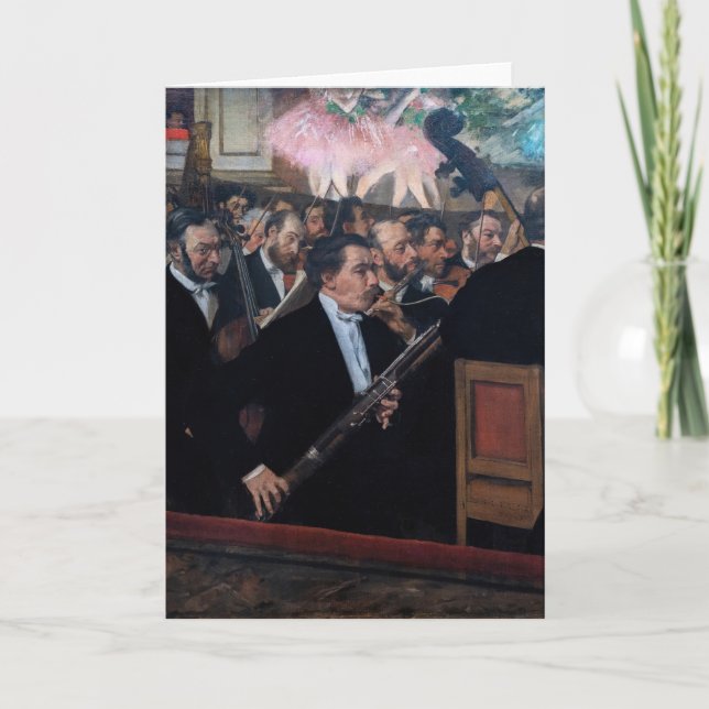 Carte Edgar Degas - Orchestre à l'Opéra (Devant)