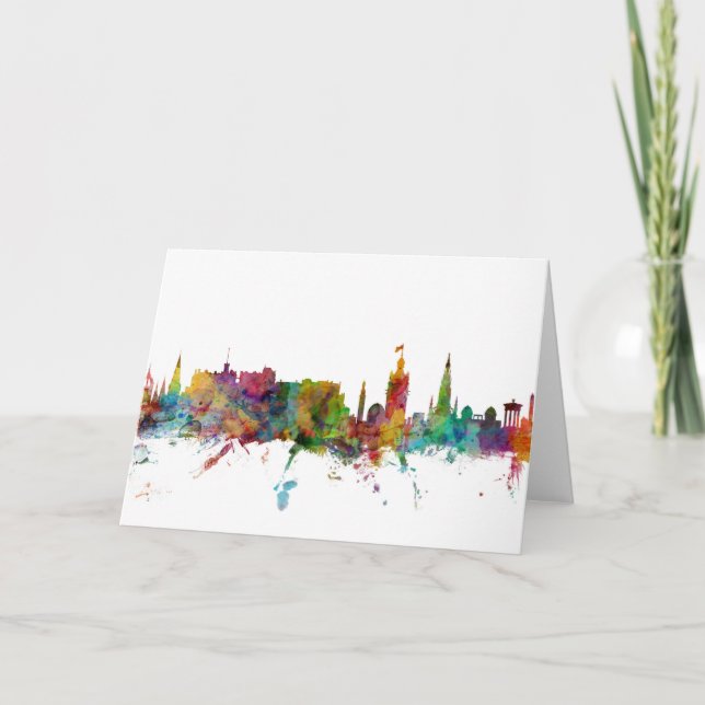 Carte Édimbourg Scotland Skyline (Devant)