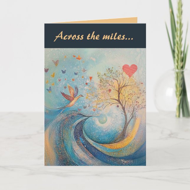 Carte Editable de l'autre côté des Miles Saint-Valentin (Devant)