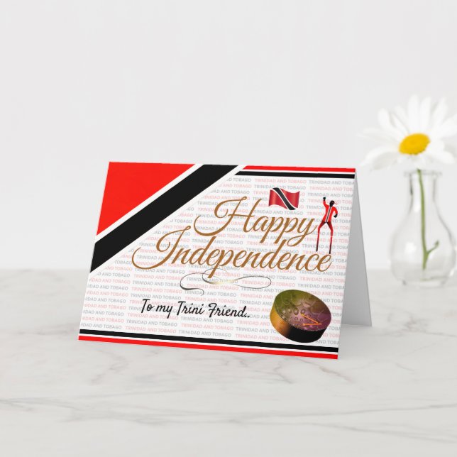 Carte Editable Happy Independence mon ami Trini (Petite plante)