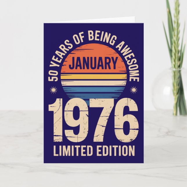Carte Édition Limitée 50e Anniversaire Vintage 197 (Devant)